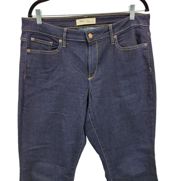 Gap Jeans Curvey Perfect Boot Dark Wash Stretch High Rise High Waisted Flare 33 - Picture 5 of 14